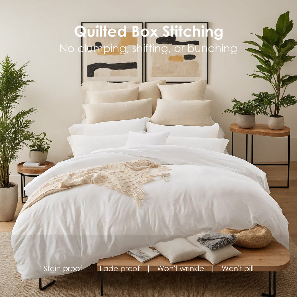 Solid Pink Three Piece Microfiber Bedding Set Quilt Cover