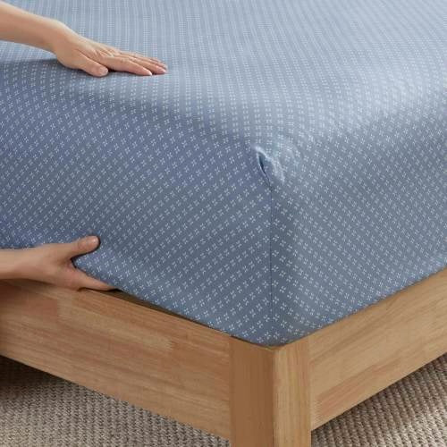 Blue Floral Comforter Set With Bed Sheets Queen Size