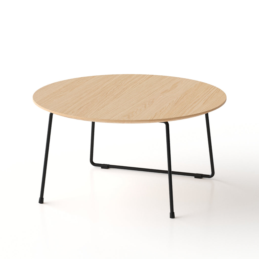 Anthony & Home marble-top round coffee table with minimalist design, ideal for small apartments, featuring a sleek modern look.