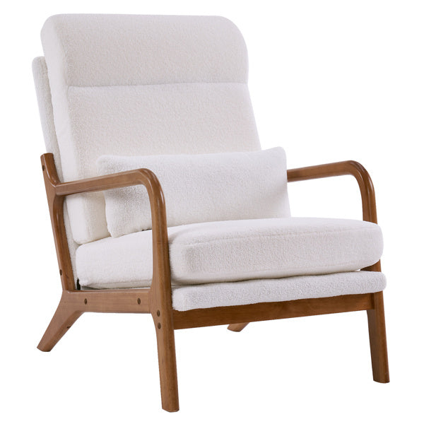 Indoor Lounge Chairs With High Back Velvet Iron Frame