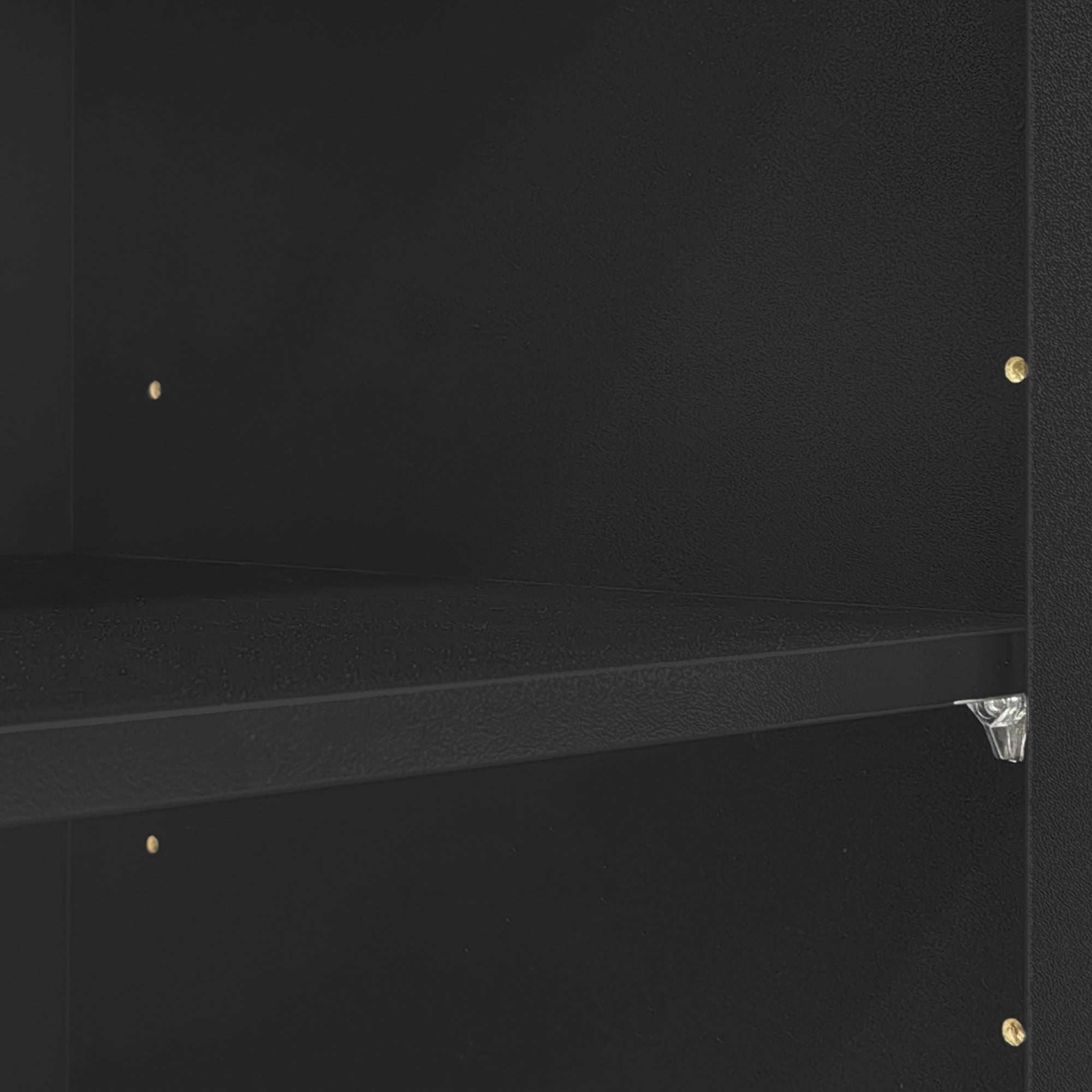 Entertainment Center Wall Unit With Bookshelves And Tempered Glass Doors Exclusive Black 92 Inch Media Console - Anthony & Home