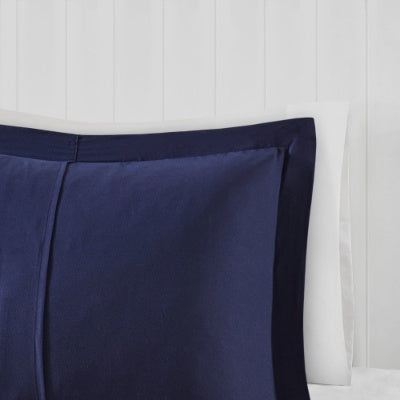 Scotchgard Down Alternative All Season Comforter Set Navy