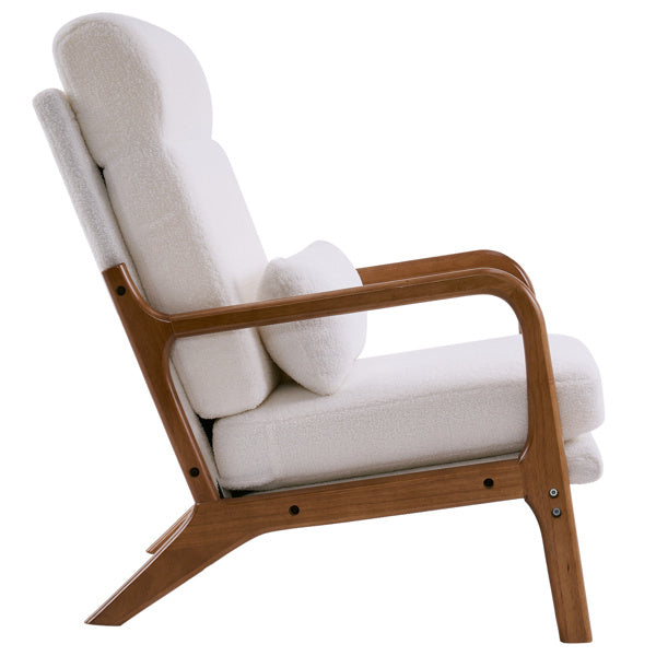 Indoor Lounge Chairs With High Back Velvet Iron Frame