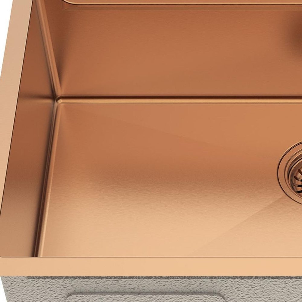 9" X 30" Gold Stainless Steel Undermount Kitchen Sink - Anthony & Home