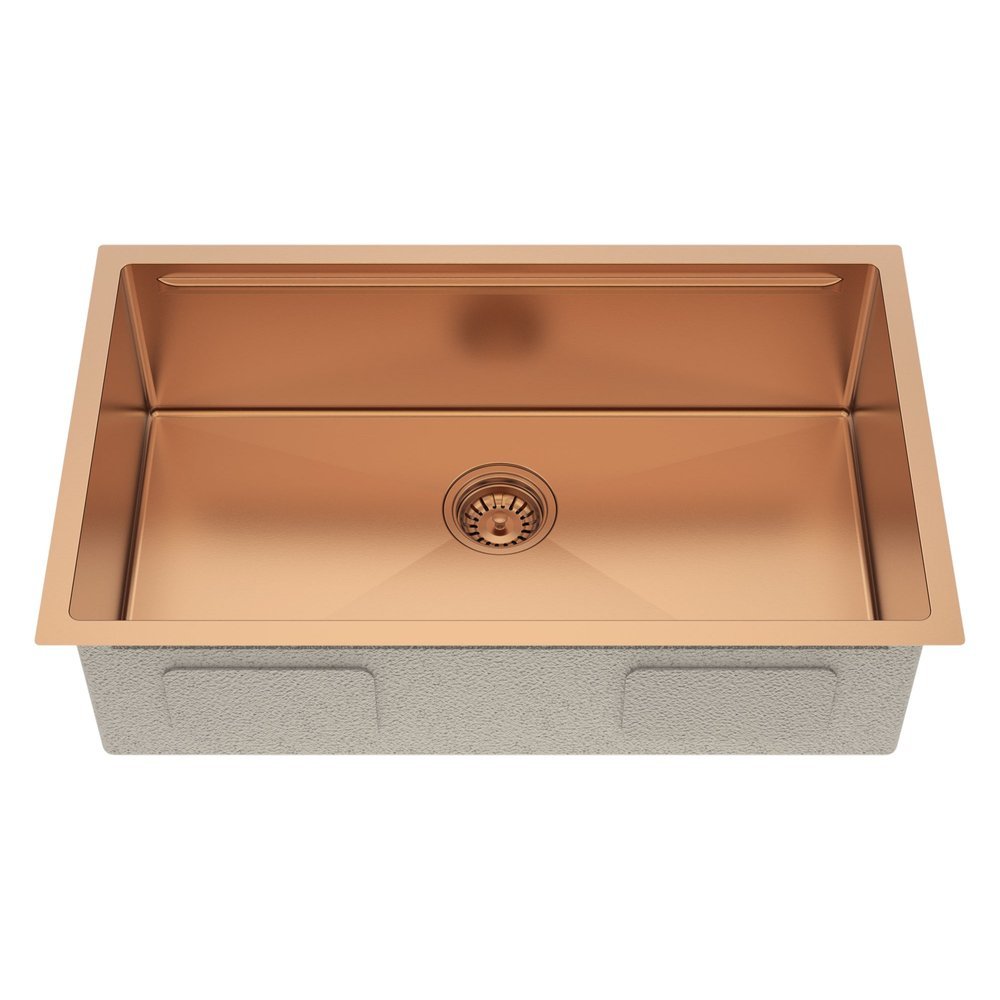 9" X 30" Gold Stainless Steel Undermount Kitchen Sink - Anthony & Home