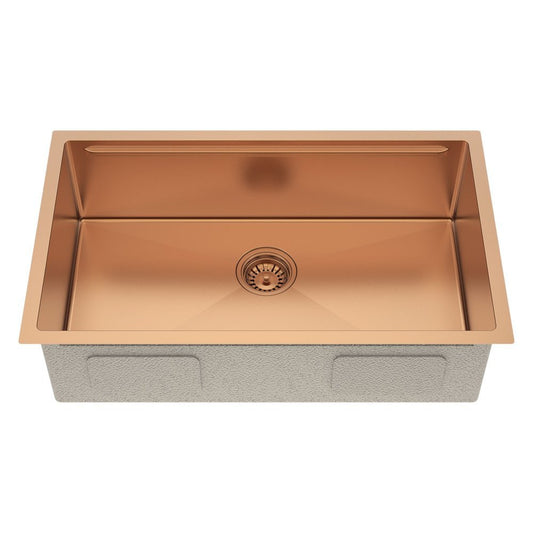 9" X 30" Gold Stainless Steel Undermount Kitchen Sink - Anthony & Home