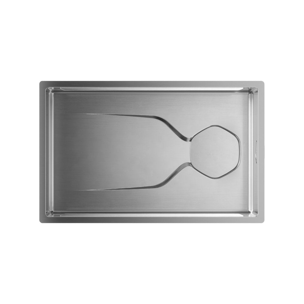 9" X 30" Silver Stainless Steel Undermount Kitchen Sink - Anthony & Home