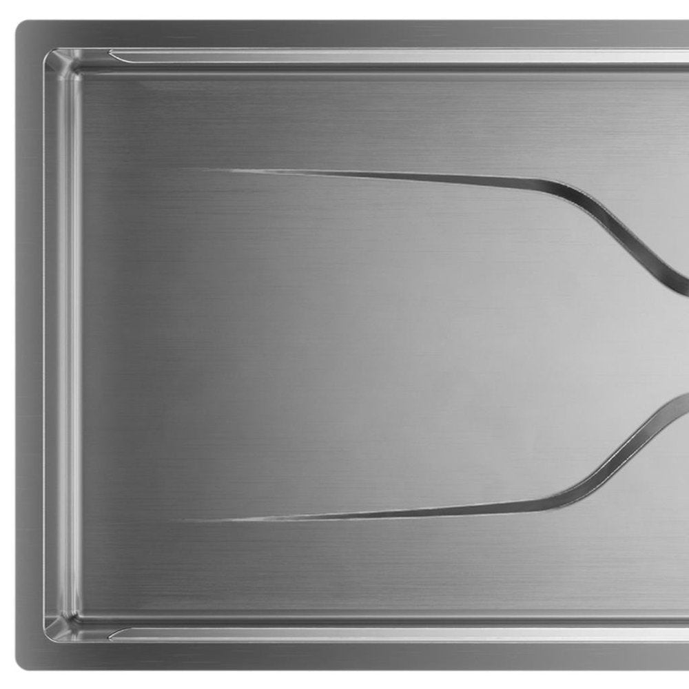 9" X 30" Silver Stainless Steel Undermount Kitchen Sink - Anthony & Home