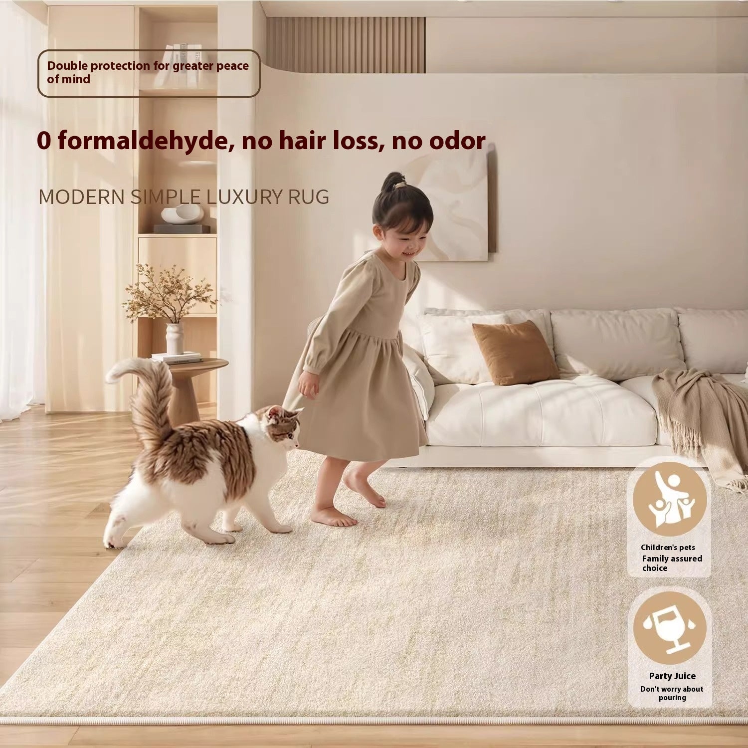 Large Area Waterproof Washable Erasable Living Room Carpet