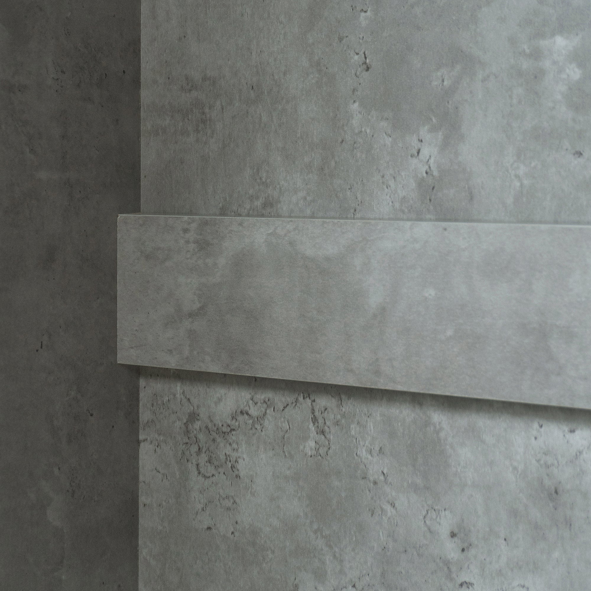 Open grey wooden wardrobe from Anthony & Home's Premier Collection featuring dual hanging rods and ample storage space.
