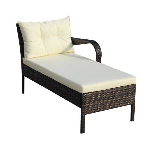 Outdoor Patio Conversation Set 2 Piece Wicker Rattan