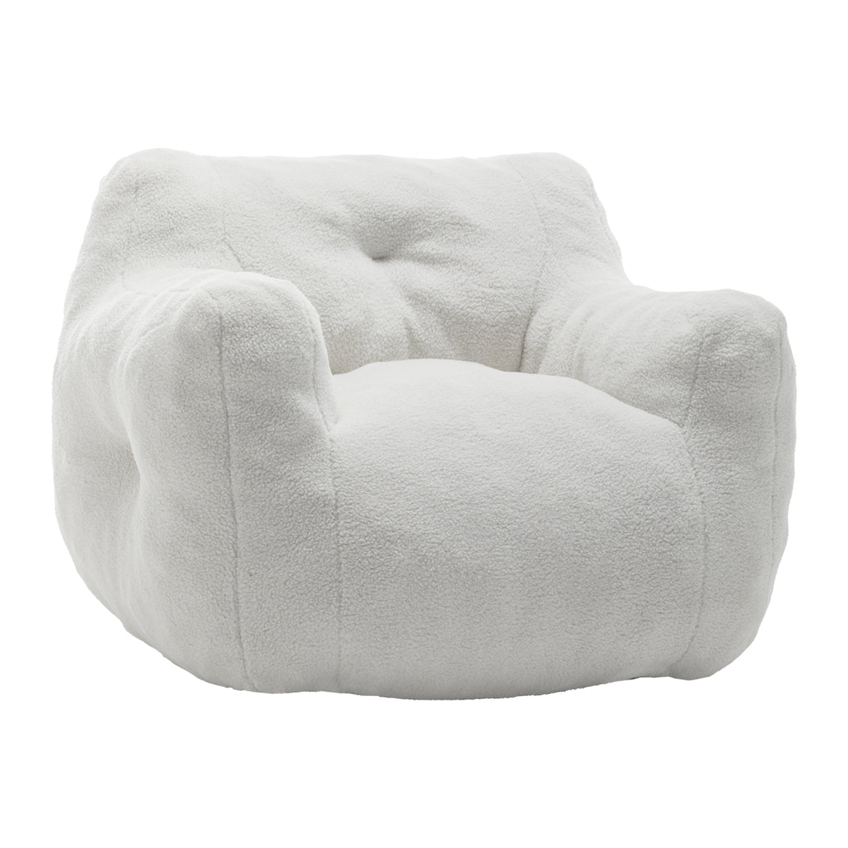 Anthony & Home Atelier Collection foam filled bean bag chair with armrests, perfect for living room or bedroom seating.