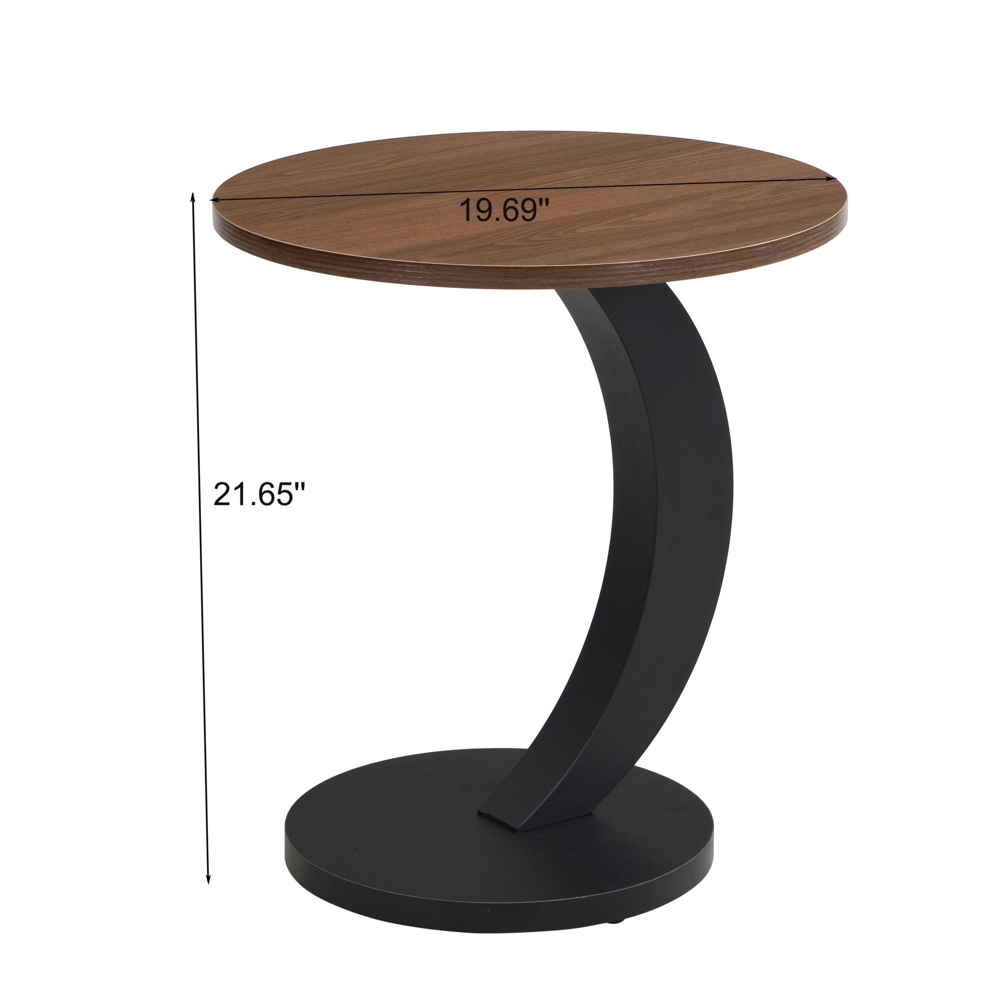 Set of two black MDF nesting coffee tables with metal bases by Anthony & Home, stylish modern living room furniture.