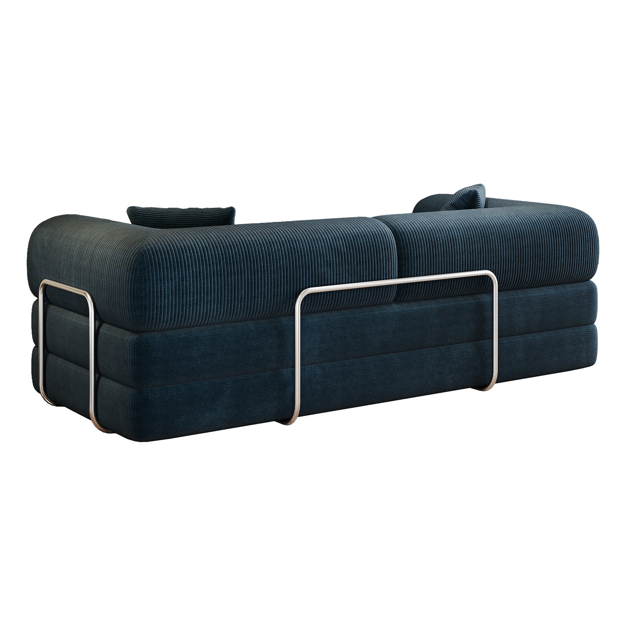 Anthony & Home Corduroy Luxe Convertible Sofa Bed with plush fabric and modern design, shown in a stylish living room setting