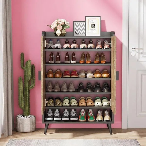Solid Construction Shoe Cabinet With E0 Particle Board
