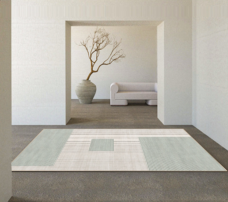 Geometric Rectangle Living Room Carpet Modern Minimalist