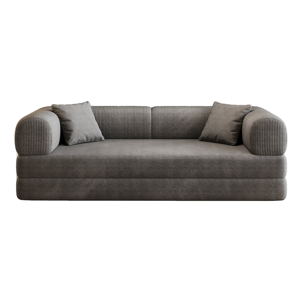 Modular sofa bed from Anthony & Home's Atelier Collection, featuring plush cushions and a sleek, modern design.