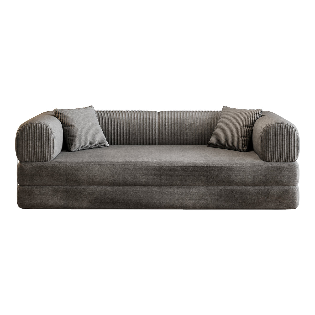 Modular sofa bed from Anthony & Home's Atelier Collection, featuring plush cushions and a sleek, modern design.