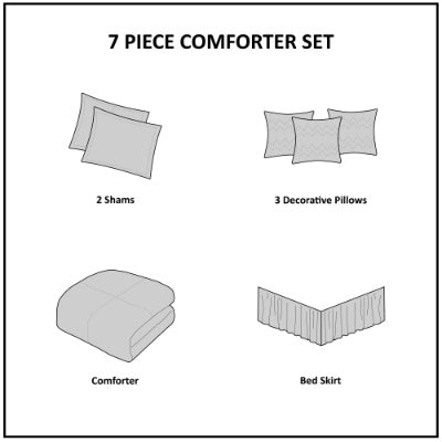 7 Piece Faux Suede Comforter Set In Grey Tan Brown
