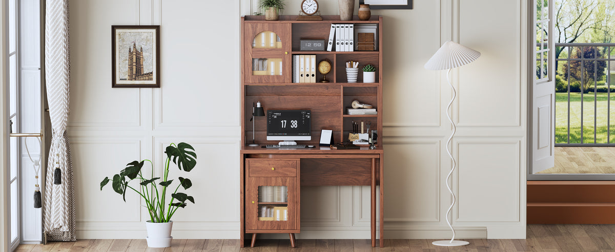 Rotating desk with storage from Anthony & Home Studio Collection, featuring a modern design and practical storage compartments.