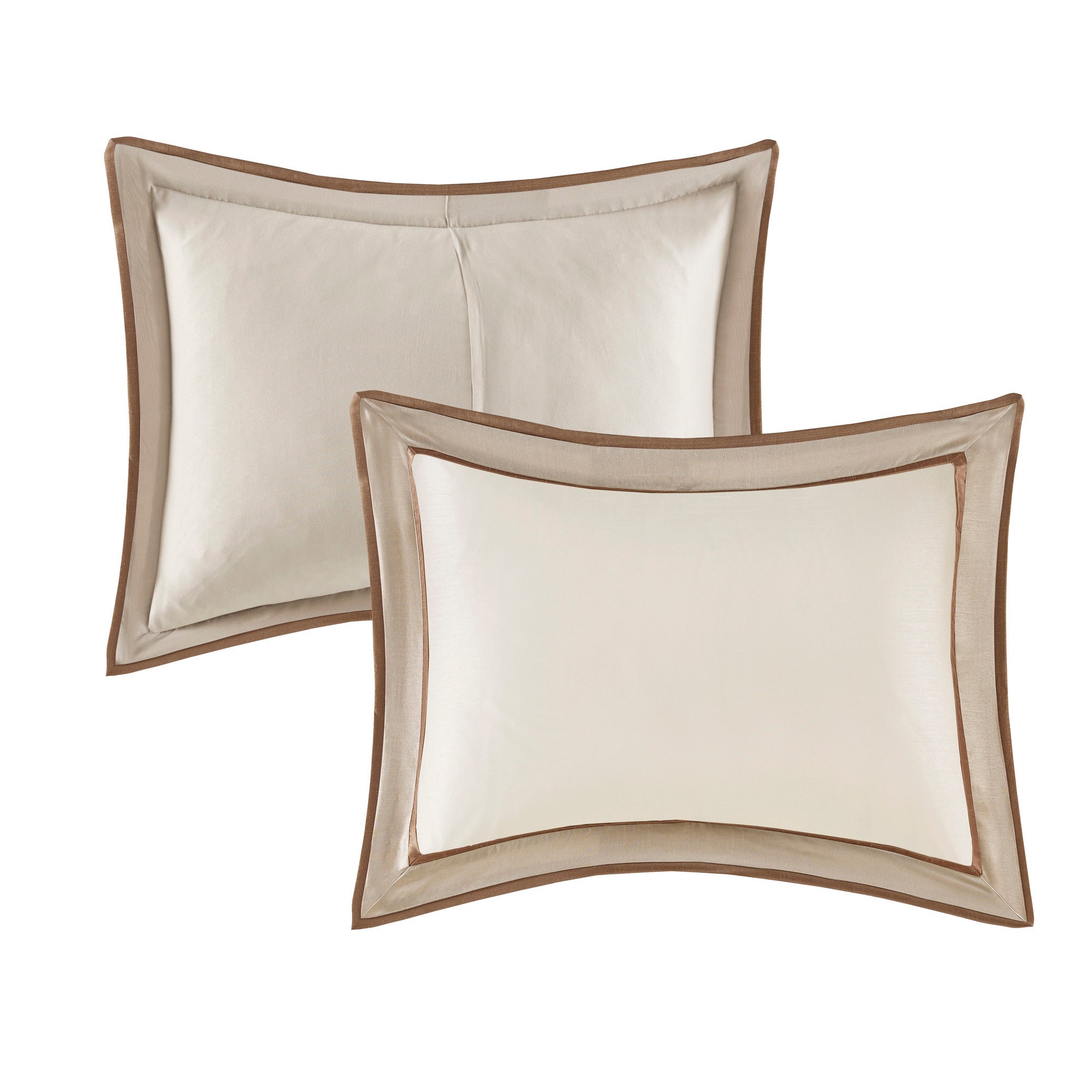 Genevieve Polyoni taupe king comforter set by Anthony & Home, featuring plush fabric and elegant design for a cozy bedroom look.