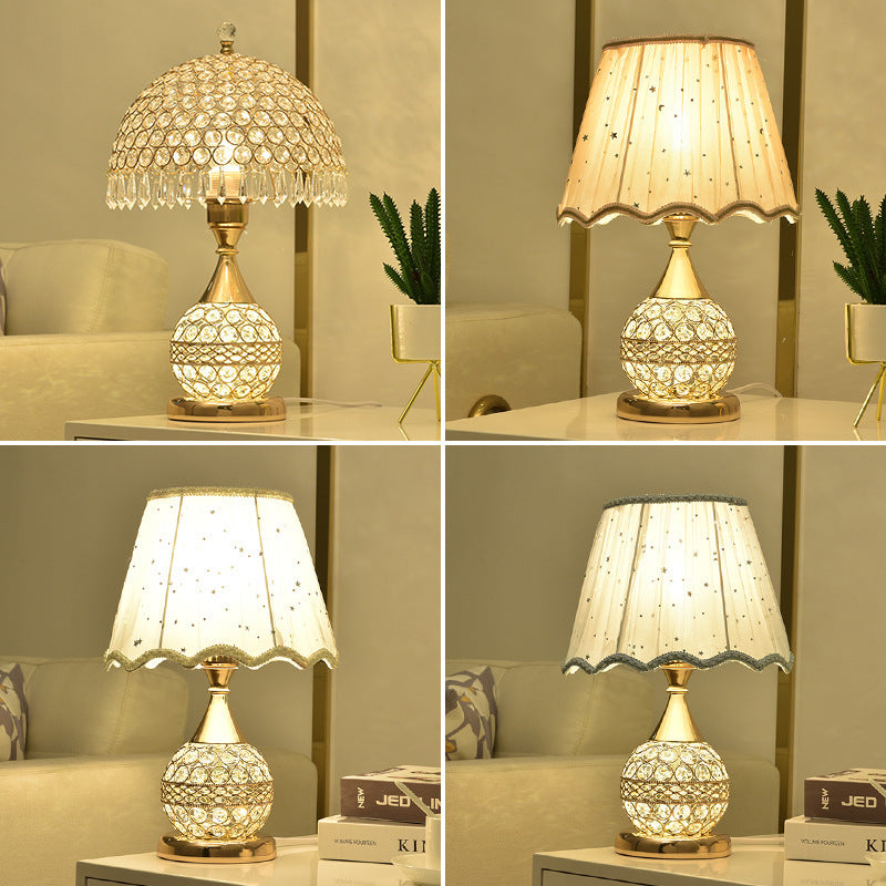 Crystal Desk Lamp For Bedroom Bedside Lighting Ambiance