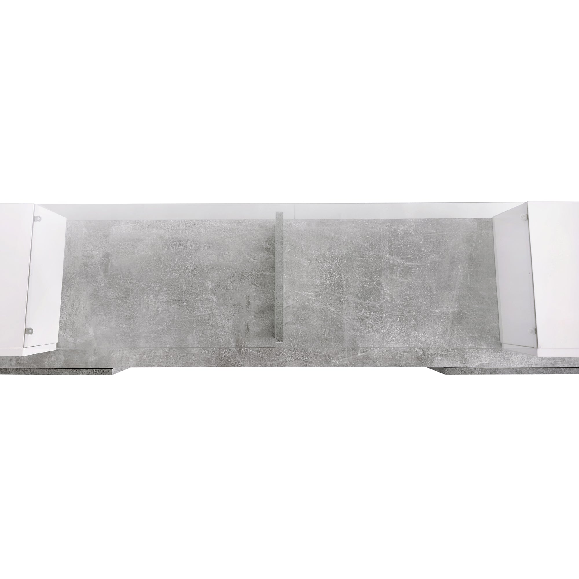 Anthony & Home On Trend Elite high gloss TV stand with sleek modern design and spacious storage compartments.