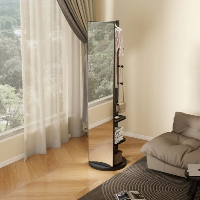 Full Length Mirror Rubber Wood Walnut Frame 65 By 18 Inches