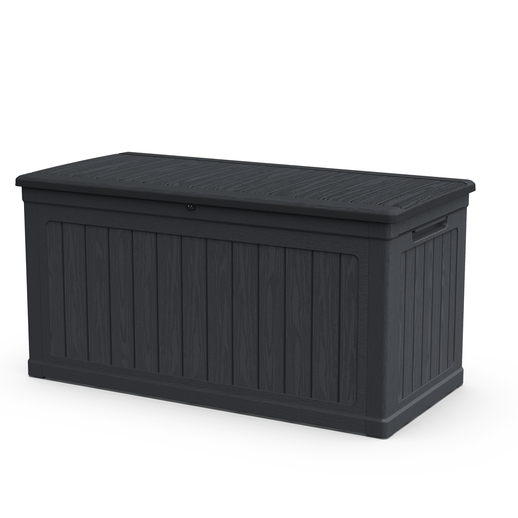 Anthony & Home 230-gallon weatherproof deck box for outdoor storage, featuring durable design and spacious capacity.