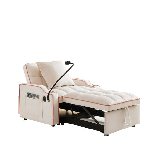 3 In 1 Sofa Bed Convertible Sleeper Chair For Small Spaces