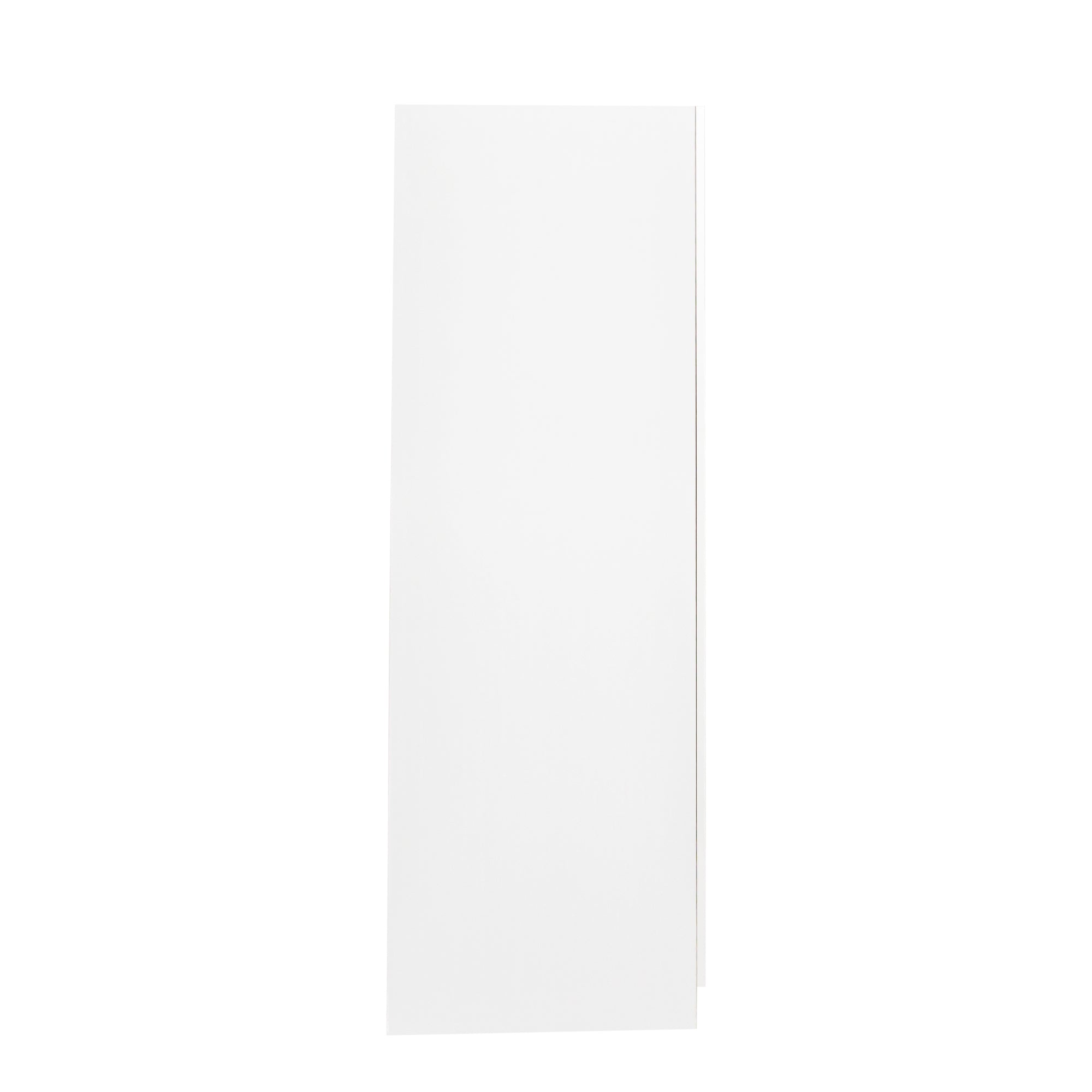 Anthony & Home Signature White Pantry Cabinet with doors and shelves, showcasing a stylish storage solution for kitchen organization.