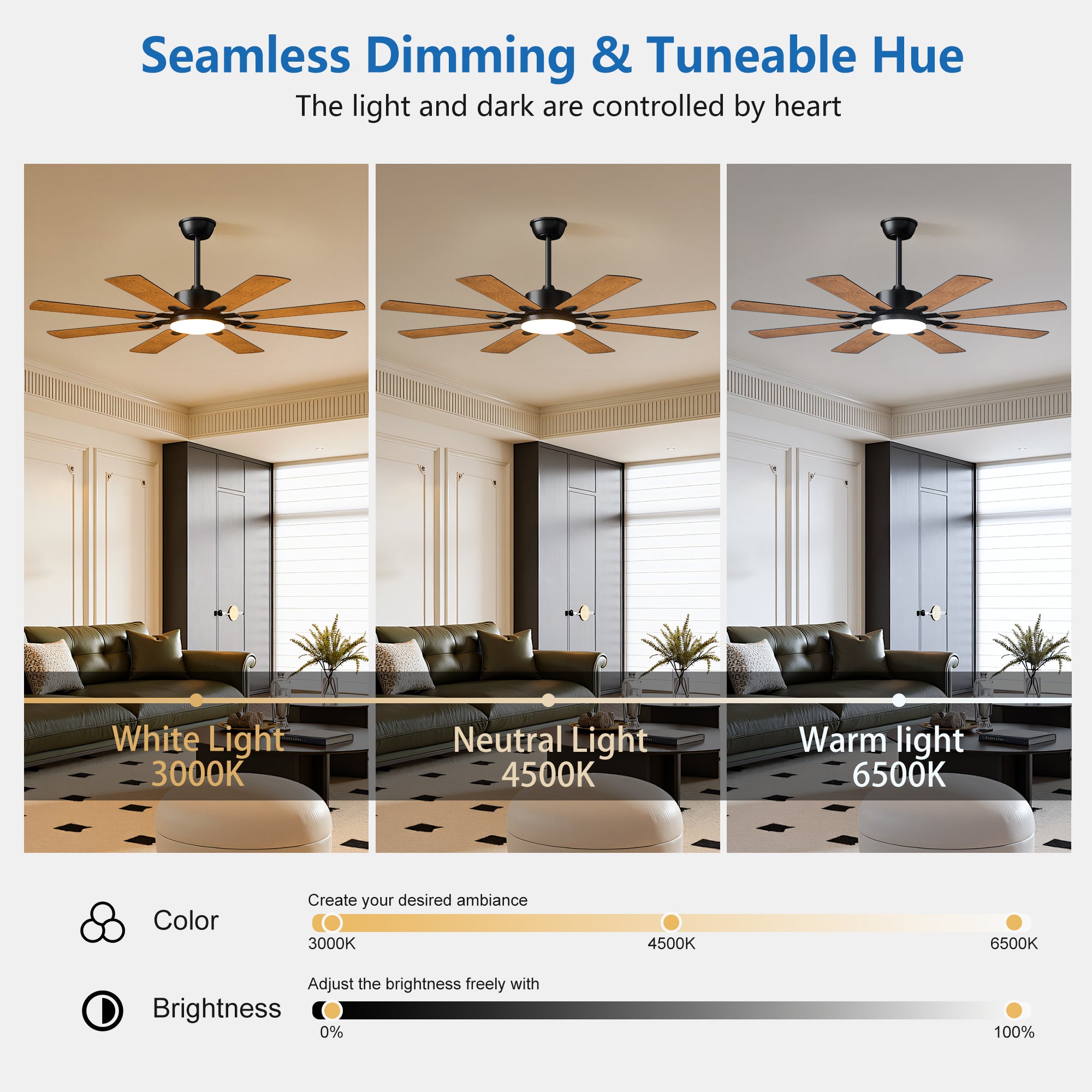 Anthony & Home Iron Windmill Elite 52-inch ceiling fan with plywood blades, modern design and sturdy construction.