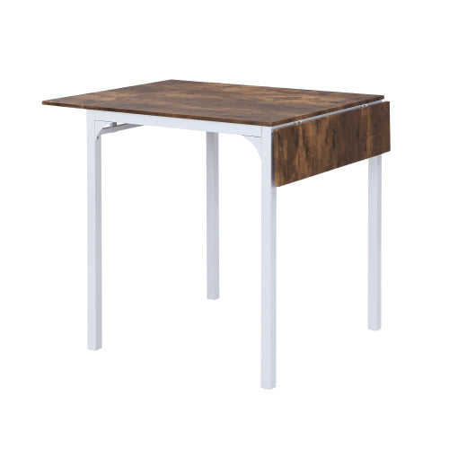 Topmax Farmhouse Counter Height Drop Leaf Dining Table Set