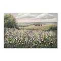 Framed canvas wall art by Anthony & Home featuring a landscape meadow with colorful flowers, 24x36 inches.