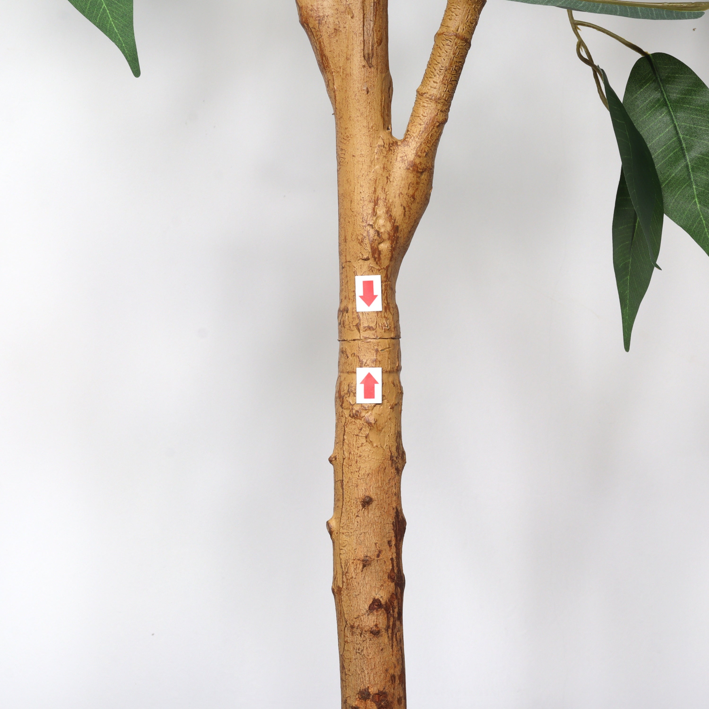 6-foot artificial ficus tree with natural trunk in black pot, ideal for indoor home or office decor by Anthony & Home.