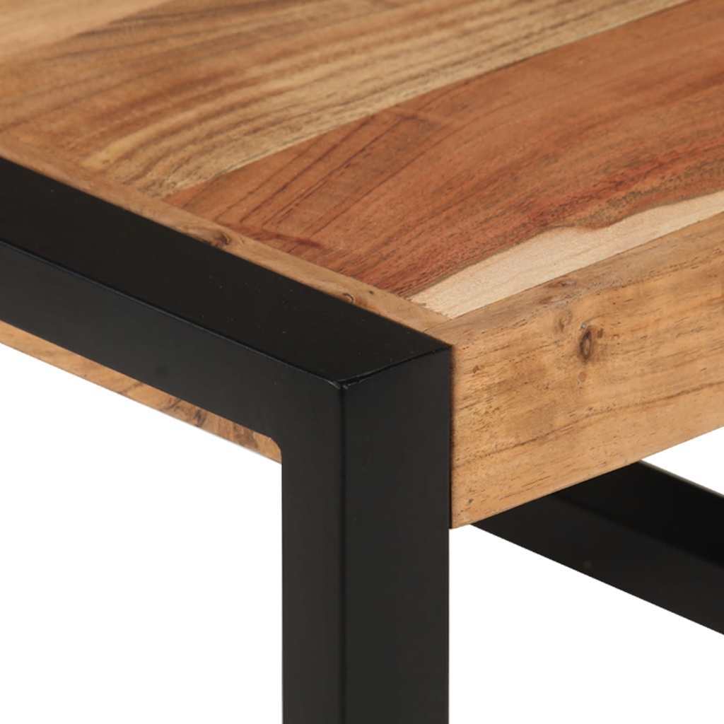 Three Piece Solid Wood Nesting Tables Vintage Style Set