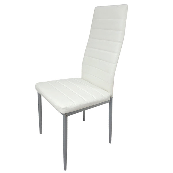 PU Leather Dining Chairs Set of 4 High Back Modern Comfort