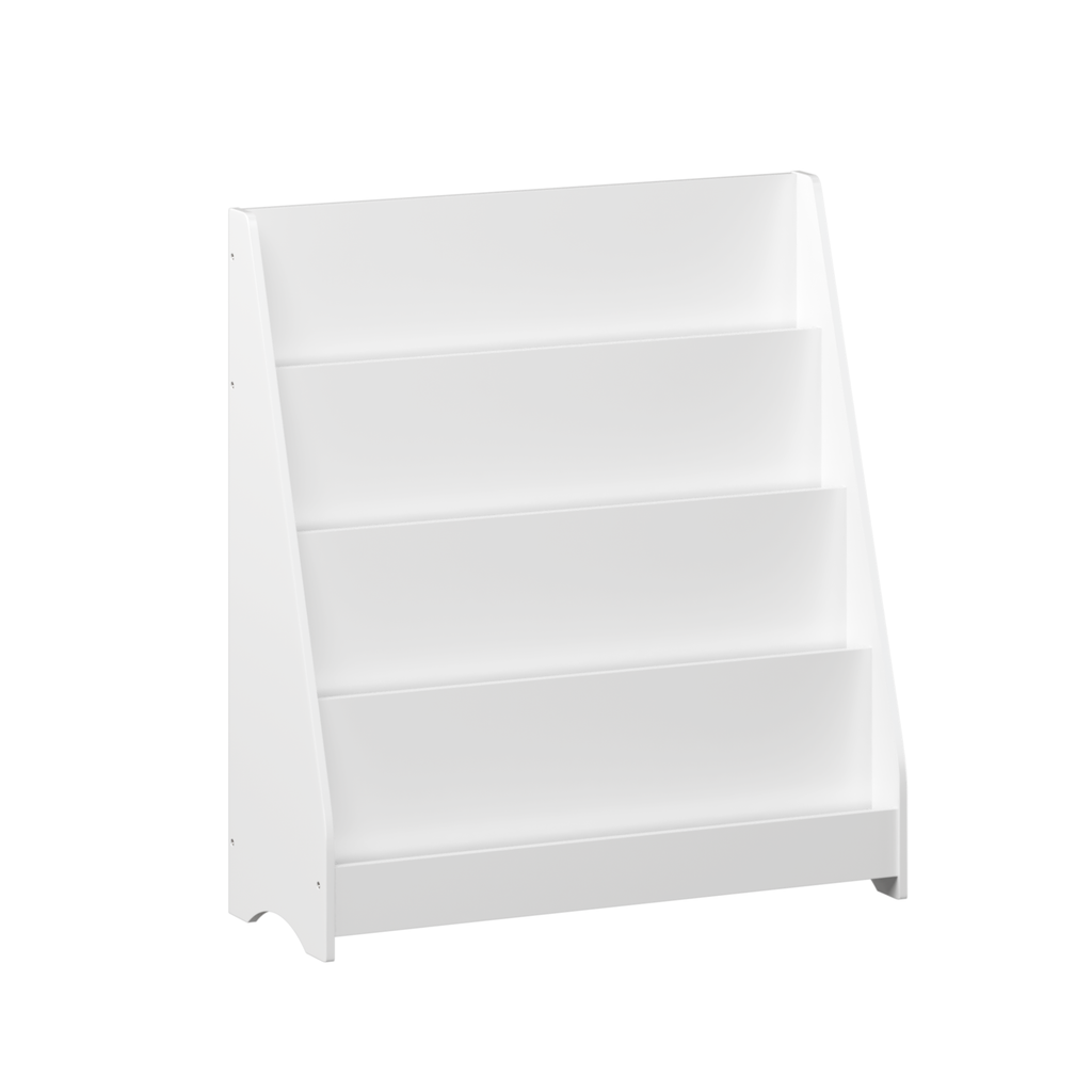 MDF Kids Bookshelf 4 Tier White Exclusive Edition