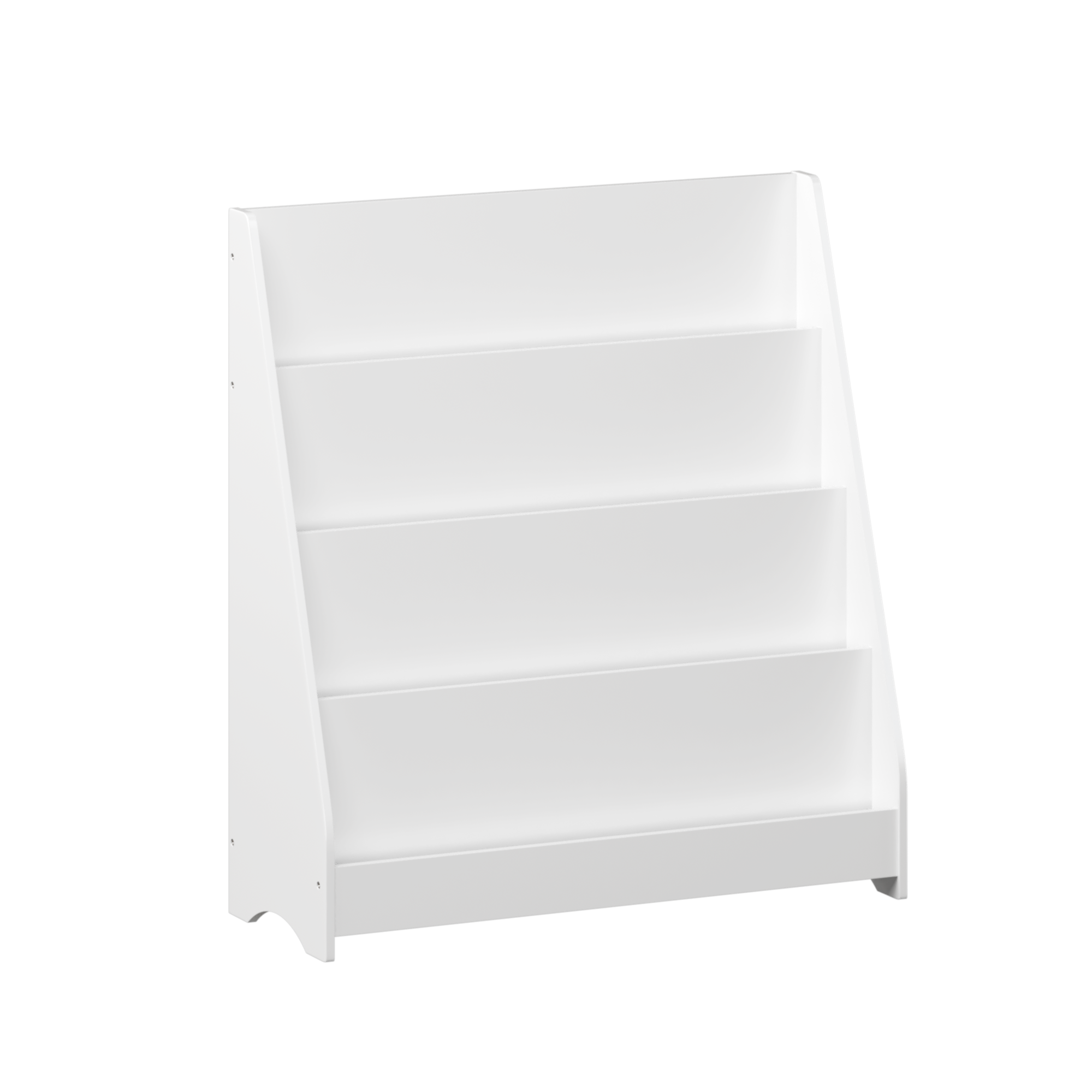 MDF Kids Bookshelf 4 Tier White Exclusive Edition