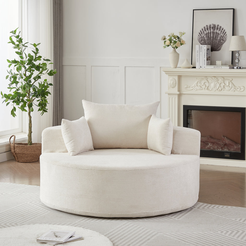 Anthony & Home chenille sleeper chair with plush upholstery, ideal for living rooms, bedrooms, and studio spaces.