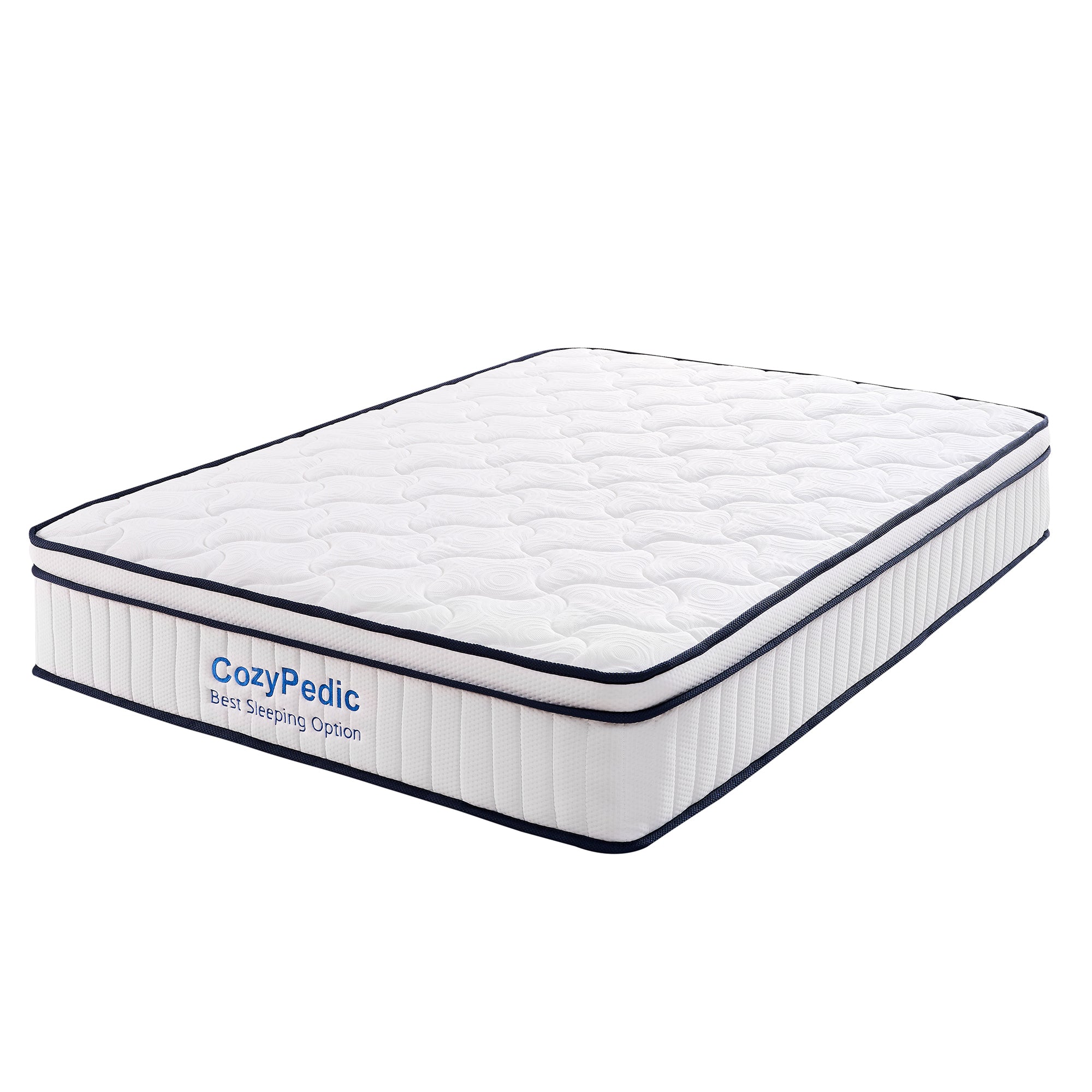 Anthony & Home memory foam queen mattress with plush surface and supportive layers for comfortable sleep.