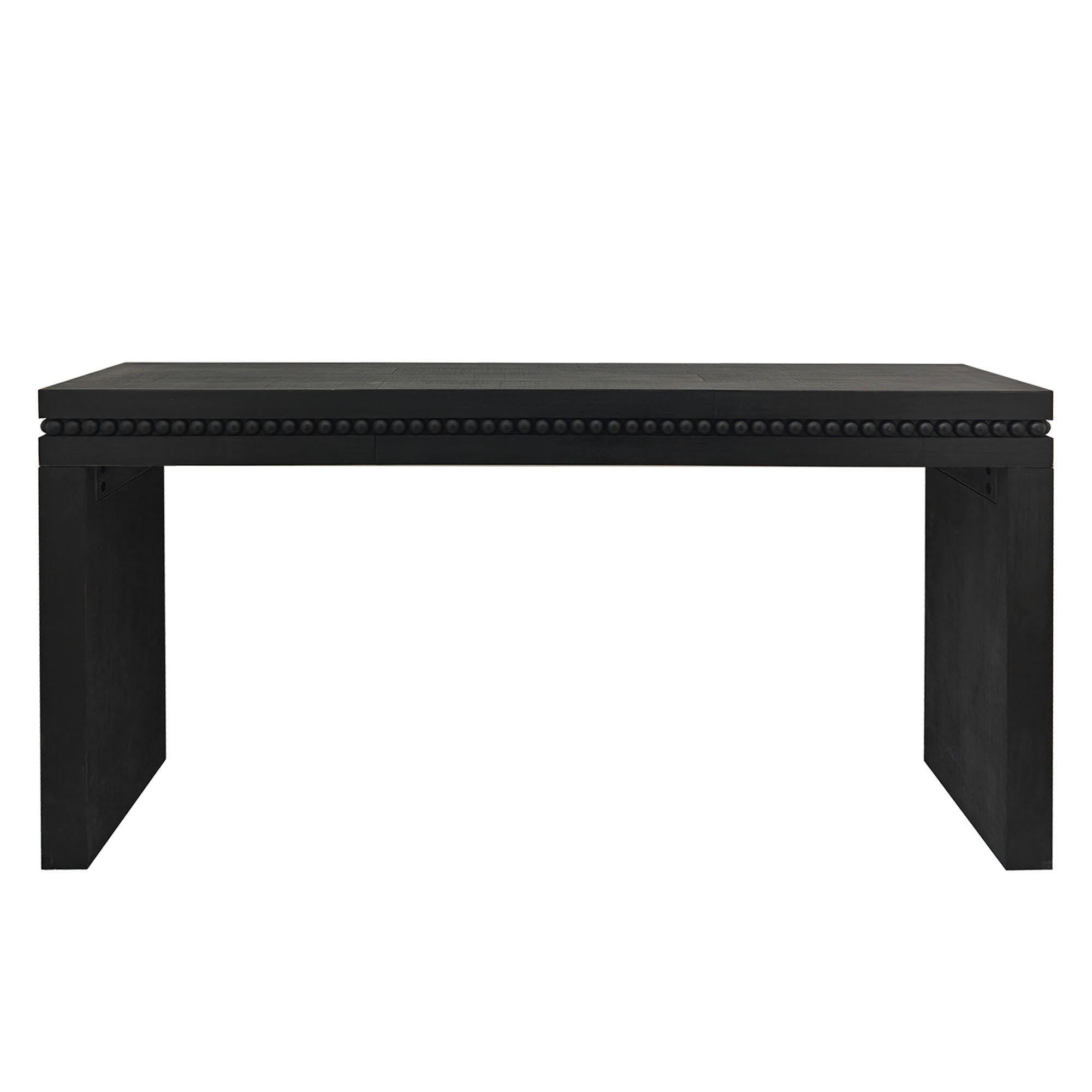 Antique black console table from Anthony & Home Artisan Collection with elegant craftsmanship and classic design.