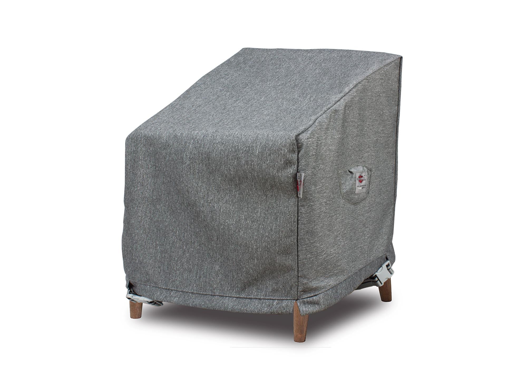 Premium Heavy-Duty Medium Club Chair Cover - 3-Layer Water & UV-Resistant, Platinum Series, 32