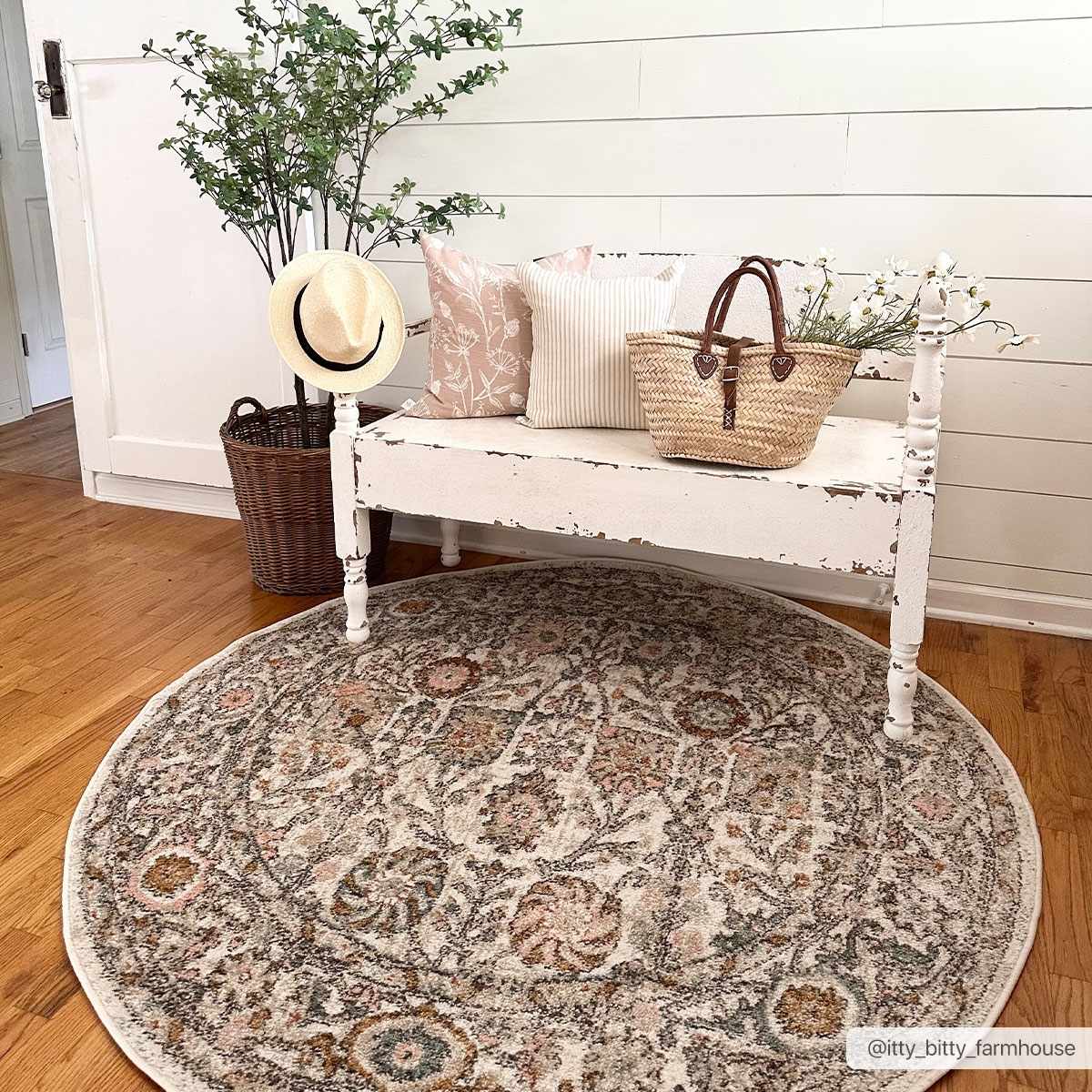 Herstmonceux area rug by Boutique Rugs featuring a farmhouse-inspired design with warm, earthy tones and intricate patterns.