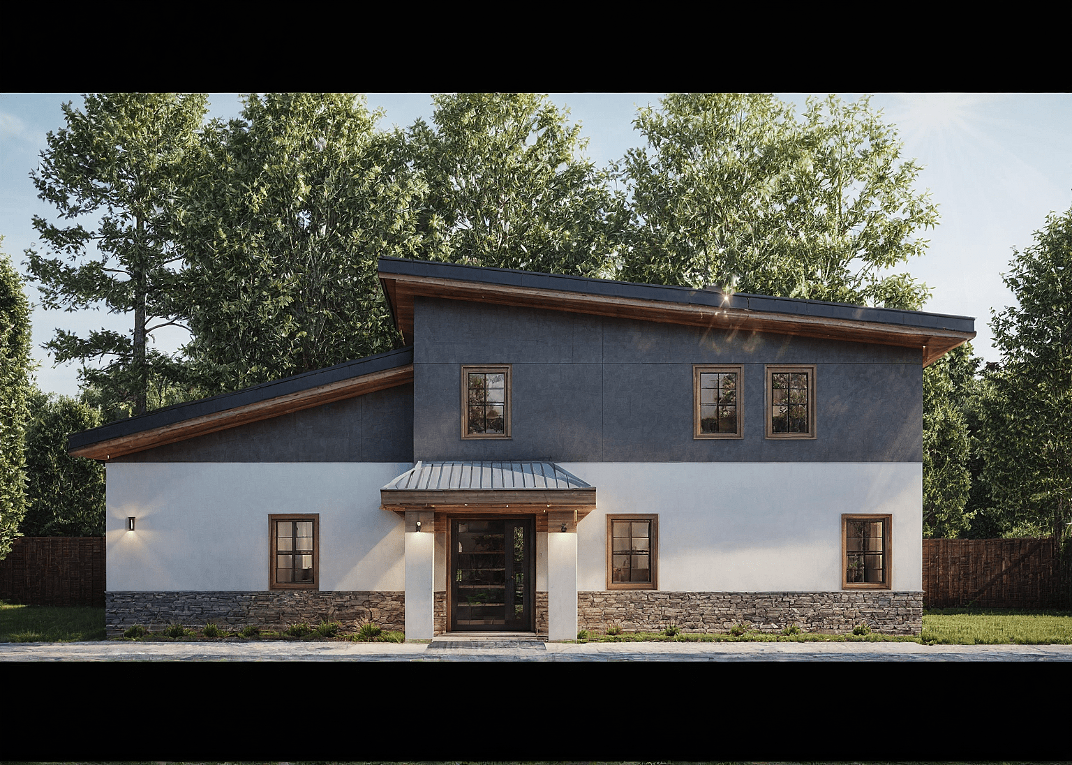 Exterior view of Weldon Signature House Plan, a 3-bedroom, 2-bath home designed by Anthony & Home Residential Designs.