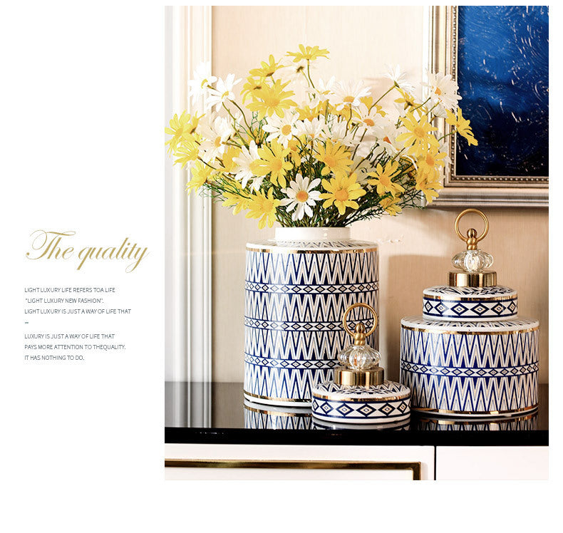 Ceramic Jar Light Luxury Modern European Home Decor