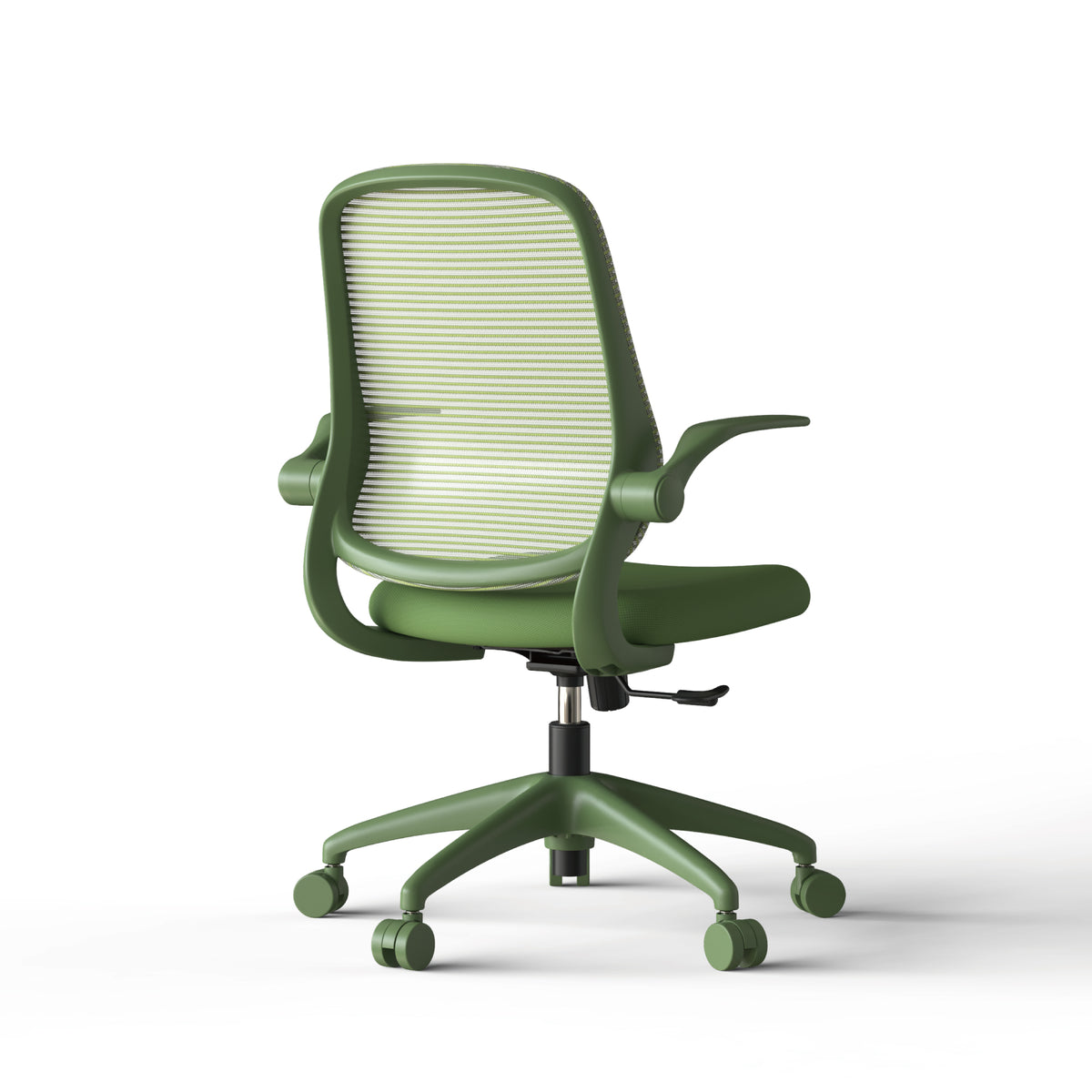 Anthony & Home ergonomic green office chair with mesh back, height adjustable, rotating, supports up to 350 lbs.