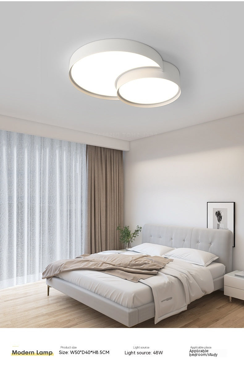 Simple Modern Whole House Lamps With Three Color Led Remote