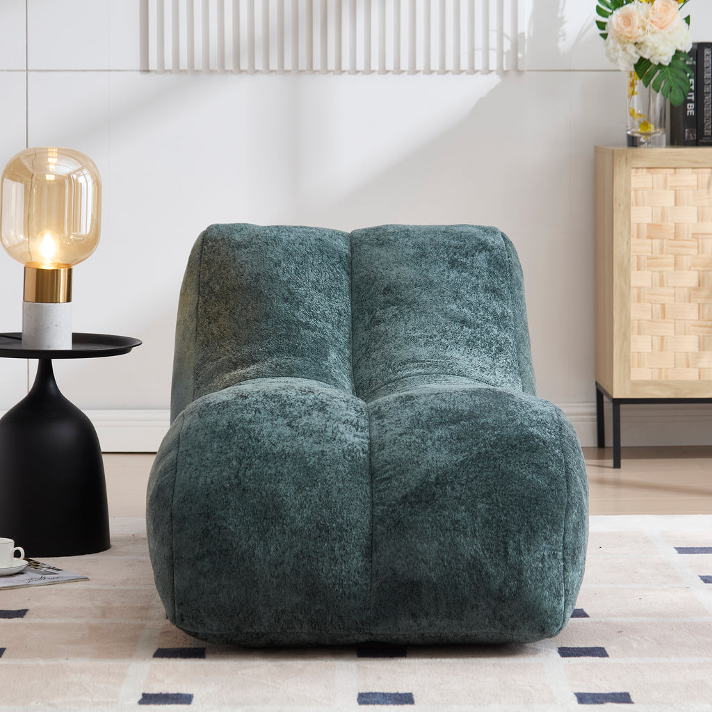 Anthony & Home studio sponge-filled bean bag sofa chair with soft fabric cover and plush filling, perfect for casual seating.
