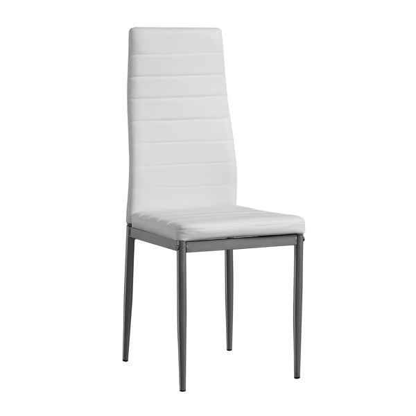PU Leather Dining Chairs Set of 4 High Back Modern Comfort